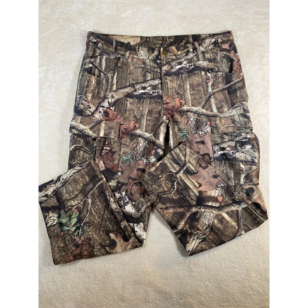 Cabela's Camouflage Cargo Hunting Pants Mossy Oak Breakup Men's Size 42 Regular